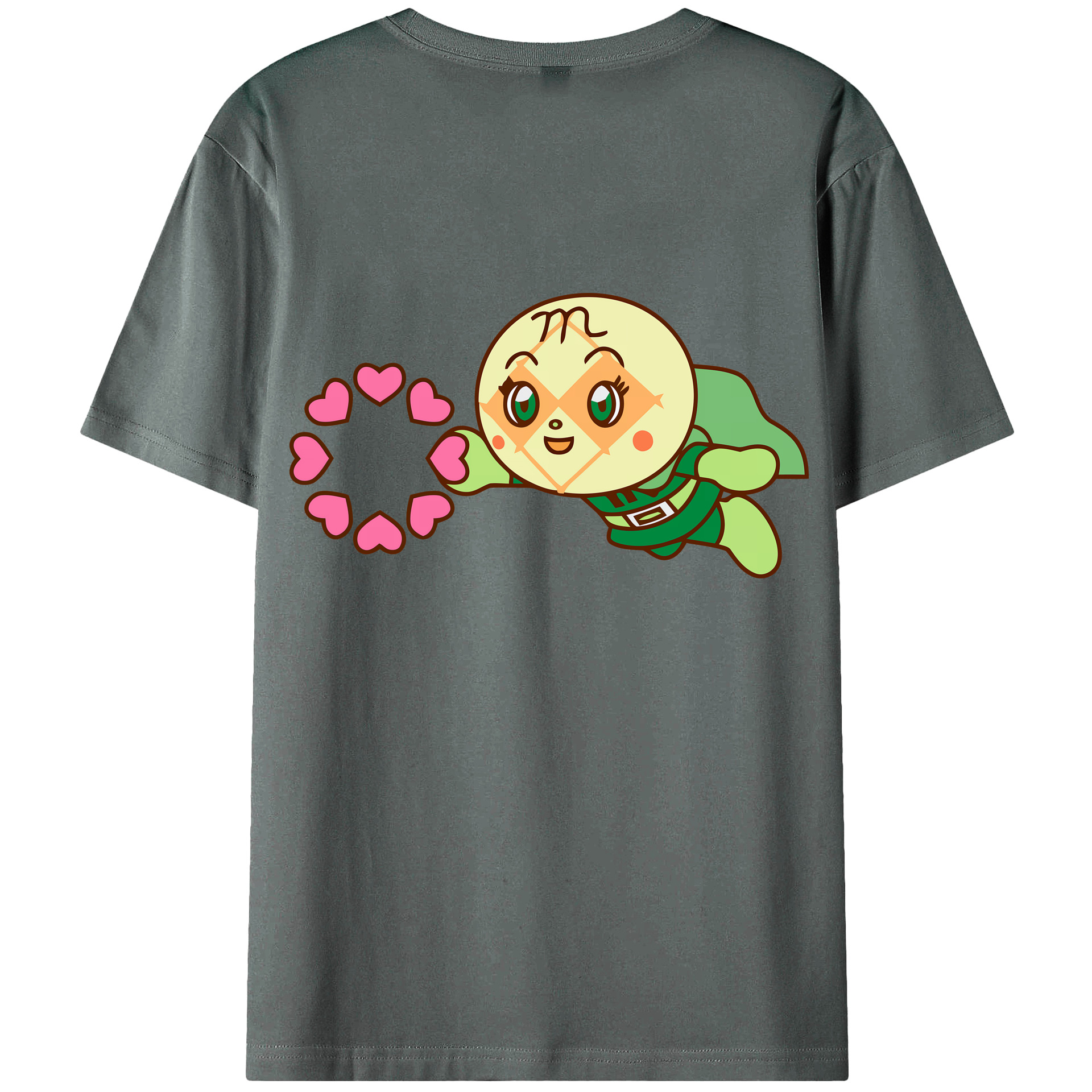 （画像用） アンパンマン Anpanman 綿100％ メンズ半袖Tシャツ（バックプリント） 通気性